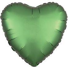 Шар Сердце Сатин Emerald 45см купить в Фитиль