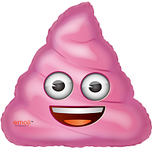 Шар Фигура Мороженое Emoji Розовый 79см купить в Фитиль