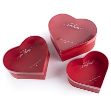  Коробка Сердце, с прозрачной крышкой, Алый, 20,7*18,4*8 см купить в Фитиль
