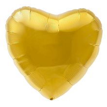 Шар фигура Сердце Золото 76 см купить в Фитиль