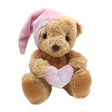 Мягкая игрушка "Медведь с розовым сердцем" 30 см купить в Фитиль